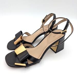 Ted Baker London Milly Bow Ankle Strap Sandal Women's Black Size US9 EU40